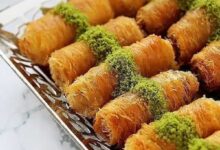 مواد لازم و آموزش رول کنافه پنیری خانگی (مرحله به مرحله)