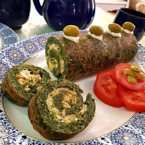 مواد لازم و آموزش رولت اسفناج برای 2 یا 4 یا 6 نفر | تناسب ساده مواد لازم و آموزش رولت اسفناج برای 2 یا 4 یا 6 نفر | تناسب ساده