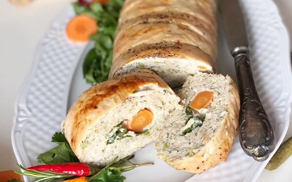 مواد لازم و آموزش رولت مرغ خانگی (مرحله به مرحله)