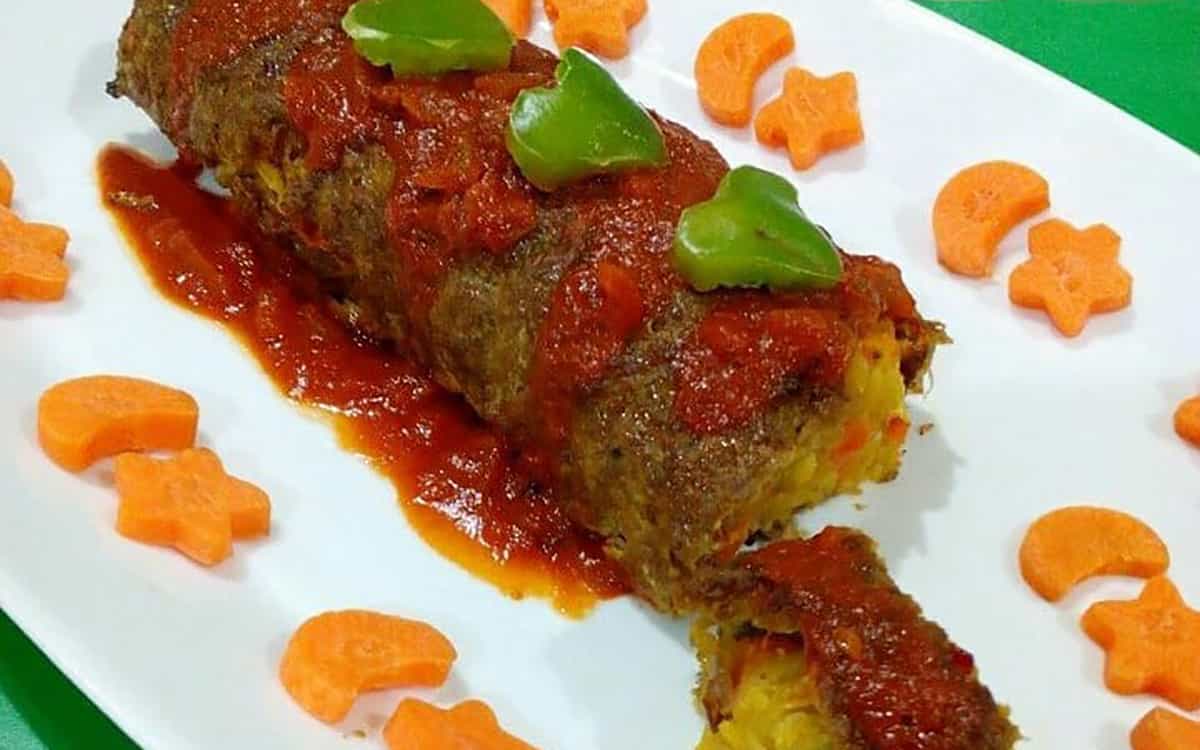 مواد لازم و آموزش رولت گوشت رژیمی برای 2 یا 4 یا 6 نفر | تناسب ساده مواد لازم و آموزش رولت گوشت رژیمی برای 2 یا 4 یا 6 نفر | تناسب ساده