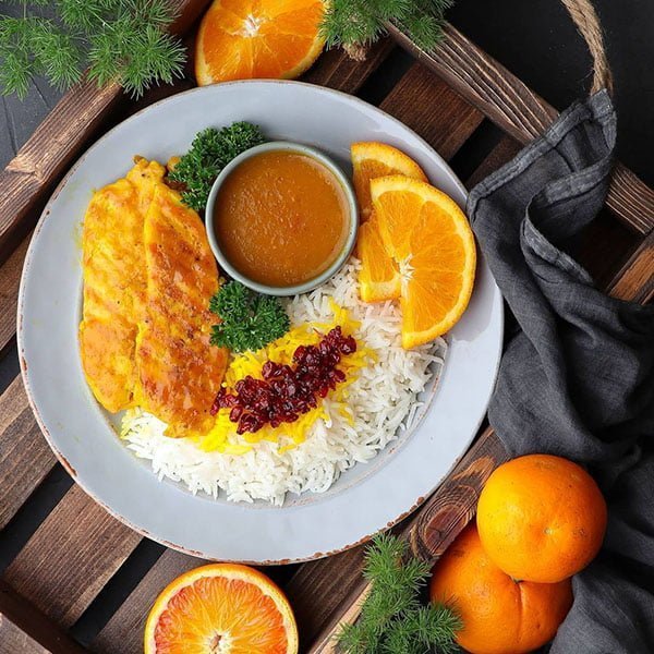 مواد لازم و آموزش زرشک پلو با مرغ پرتقالی برای 2 یا 4 یا 6 نفر | تناسب ساده مواد لازم و آموزش زرشک پلو با مرغ پرتقالی برای 2 یا 4 یا 6 نفر | تناسب ساده