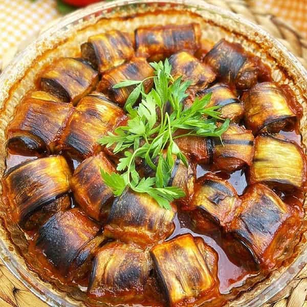 مواد لازم و آموزش سارما بادمجان کوفته ای برای 2 یا 4 یا 6 نفر | تناسب ساده مواد لازم و آموزش سارما بادمجان کوفته ای برای 2 یا 4 یا 6 نفر | تناسب ساده