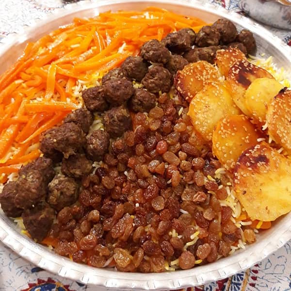 مواد لازم و آموزش ساطری پلو برای 2 یا 4 یا 6 نفر | تناسب ساده
