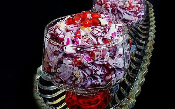مواد لازم و آموزش سالاد انار خانگی (مرحله به مرحله)