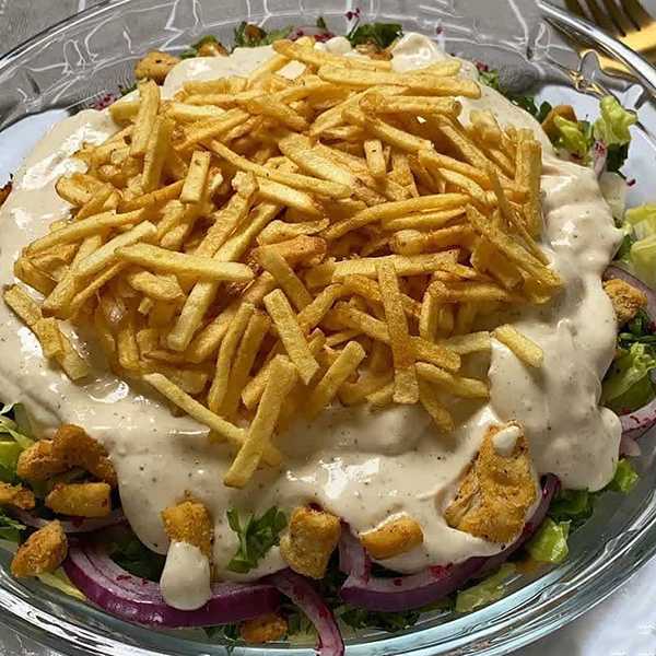 مواد لازم و آموزش سالاد شاورما برای 2 یا 4 یا 6 نفر | تناسب ساده مواد لازم و آموزش سالاد شاورما برای 2 یا 4 یا 6 نفر | تناسب ساده