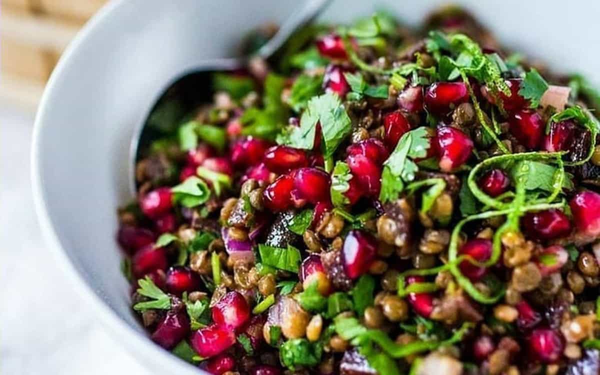 مواد لازم و آموزش سالاد عدس برای 2 یا 4 یا 6 نفر | تناسب ساده مواد لازم و آموزش سالاد عدس برای 2 یا 4 یا 6 نفر | تناسب ساده