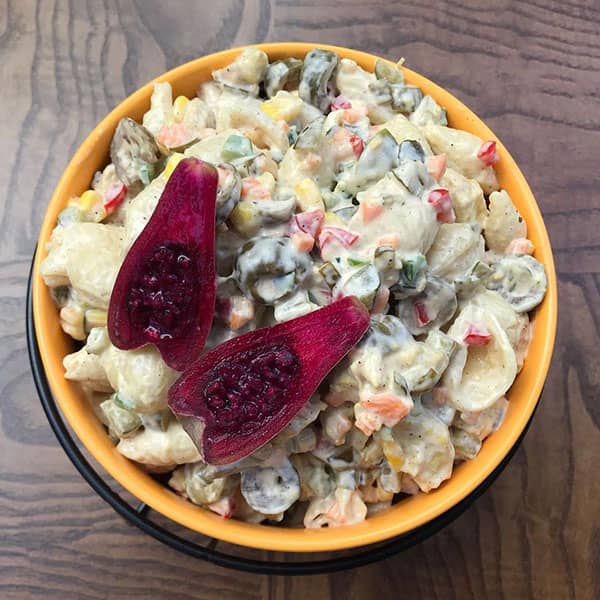 مواد لازم و آموزش سالاد چیکن پاستا برای 2 یا 4 یا 6 نفر | تناسب ساده