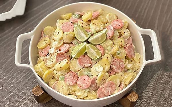 مواد لازم و آموزش سالاد کارتوفل خانگی (مرحله به مرحله )