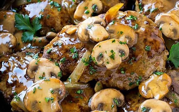 مواد لازم و آموزش سالزبری استیک خانگی (مرحله به مرحله)