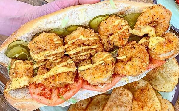 مواد لازم و آموزش ساندویچ میگو برای 2 یا 4 یا 6 نفر | تناسب ساده