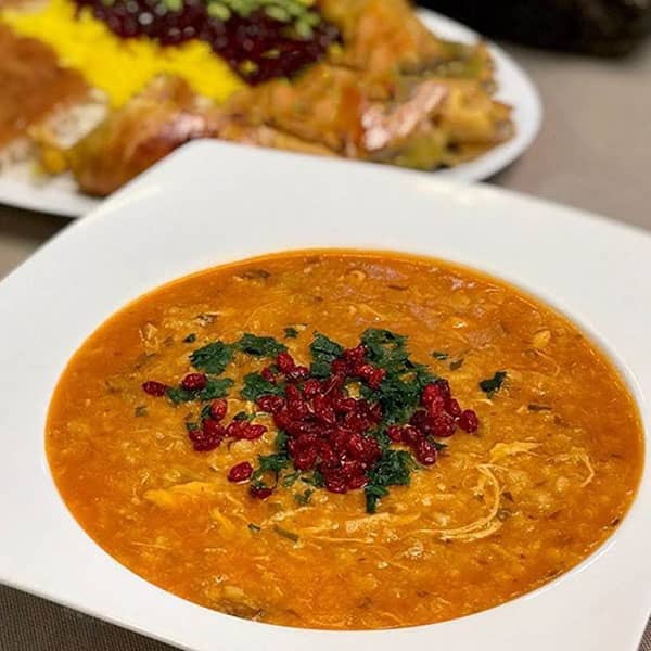 مواد لازم و آموزش سوپ جو پرک برای 2 یا 4 یا 6 نفر | تناسب ساده