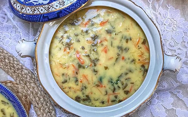 مواد لازم و آموزش سوپ گشنیز خانگی (مرحله به مرحله) مواد لازم و آموزش سوپ گشنیز خانگی (مرحله به مرحله)