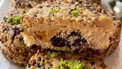 مواد لازم و آموزش شیرینی ارده و خرما خانگی (مرحله به مرحله)