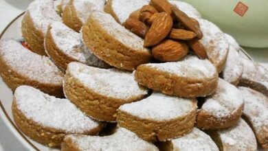 مواد لازم و آموزش شیرینی بادامی کاوالا خانگی (مرحله به مرحله)