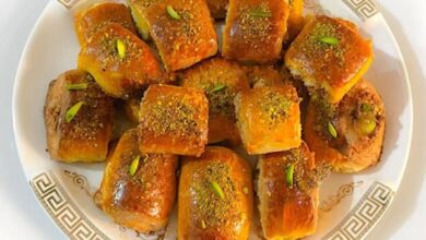 مواد لازم و آموزش شیرینی بیساق خانگی (مرحله به مرحله)