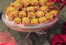 مواد لازم و آموزش شیرینی دوشاب برنج خانگی (مرحله به مرحله)