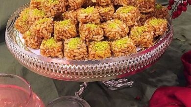 مواد لازم و آموزش شیرینی دوشاب برنج خانگی (مرحله به مرحله)