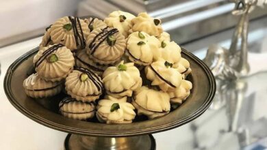 مواد لازم و آموزش شیرینی صدفی خانگی (مرحله به مرحله)