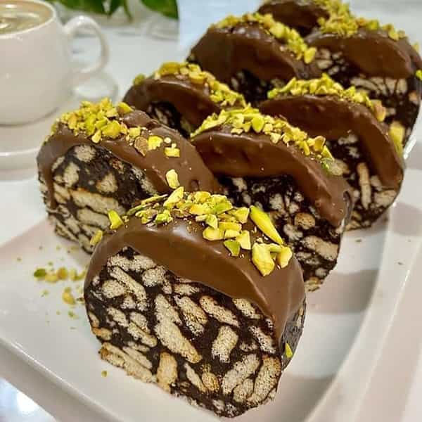 مواد لازم و آموزش شیرینی موزائیکی خانگی (مرحله به مرحله)