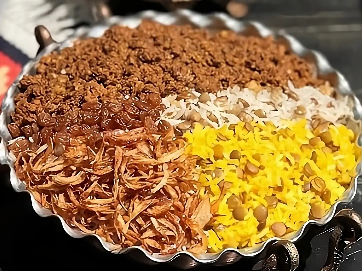 مواد لازم و آموزش عدس پلو خانگی (مرحله به مرحله)