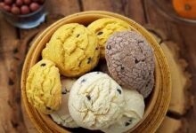 مواد لازم و آموزش قرابیه بستنی خانگی (مرحله به مرحله)