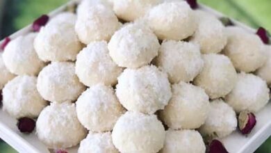 مواد لازم و آموزش قرابیه نارگیلی خانگی (مرحله به مرحله)