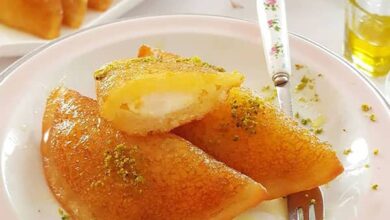 مواد لازم و آموزش قطایف عربی خانگی (مرحله به مرحله)