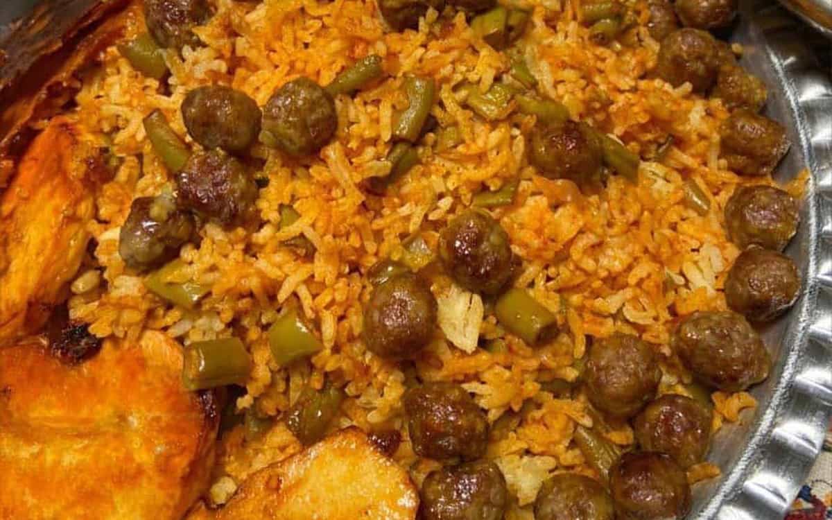 مواد لازم و آموزش لوبیا پلو با گوشت قلقلی برای 2 یا 4 یا 6 نفر | تناسب ساده مواد لازم و آموزش لوبیا پلو با گوشت قلقلی برای 2 یا 4 یا 6 نفر | تناسب ساده