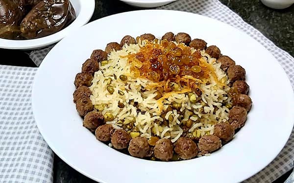 مواد لازم و آموزش ماش پلو خانگی (مرحله به مرحله)