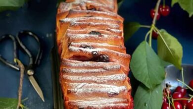 مواد لازم و آموزش نان آلبالویی خانگی (مرحله به مرحله)