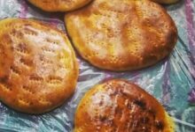 مواد لازم و آموزش نان بادله کوه خانگی (مرحله به مرحله)