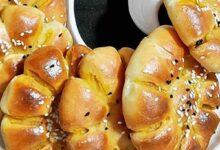 مواد لازم و آموزش نان حلوایی خانگی (مرحله به مرحله)