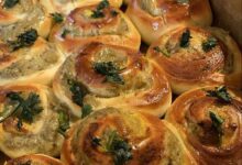 مواد لازم و آموزش نان رول بادمجان خانگی (مرحله به مرحله)