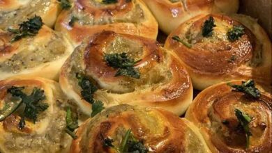 مواد لازم و آموزش نان رول بادمجان خانگی (مرحله به مرحله)