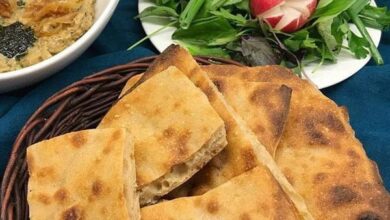 مواد لازم و آموزش نان سنگک خانگی (مرحله به مرحله)
