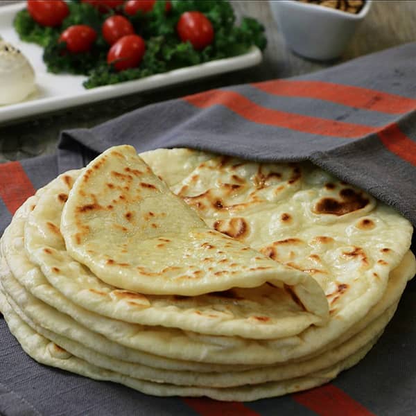 مواد لازم و آموزش نان هندی برای 2 یا 4 یا 6 نفر | تناسب ساده