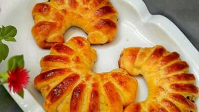 مواد لازم و آموزش نان پوآچا مربایی خانگی (مرحله به مرحله)