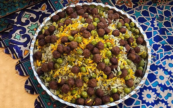 مواد لازم و آموزش نخود پلو خانگی (مرحله به مرحله)