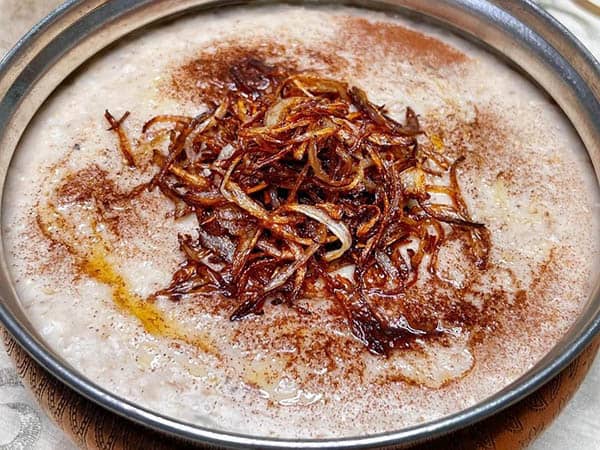 مواد لازم و آموزش هریسه گوشت برای 2 یا 4 یا 6 نفر | تناسب ساده