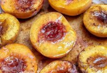 مواد لازم و آموزش هلو بو داده عسلی خانگی (مرحله به مرحله)