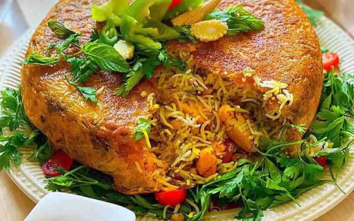 مواد لازم و آموزش پرده پلو برای 2 یا 4 یا 6 نفر | تناسب ساده