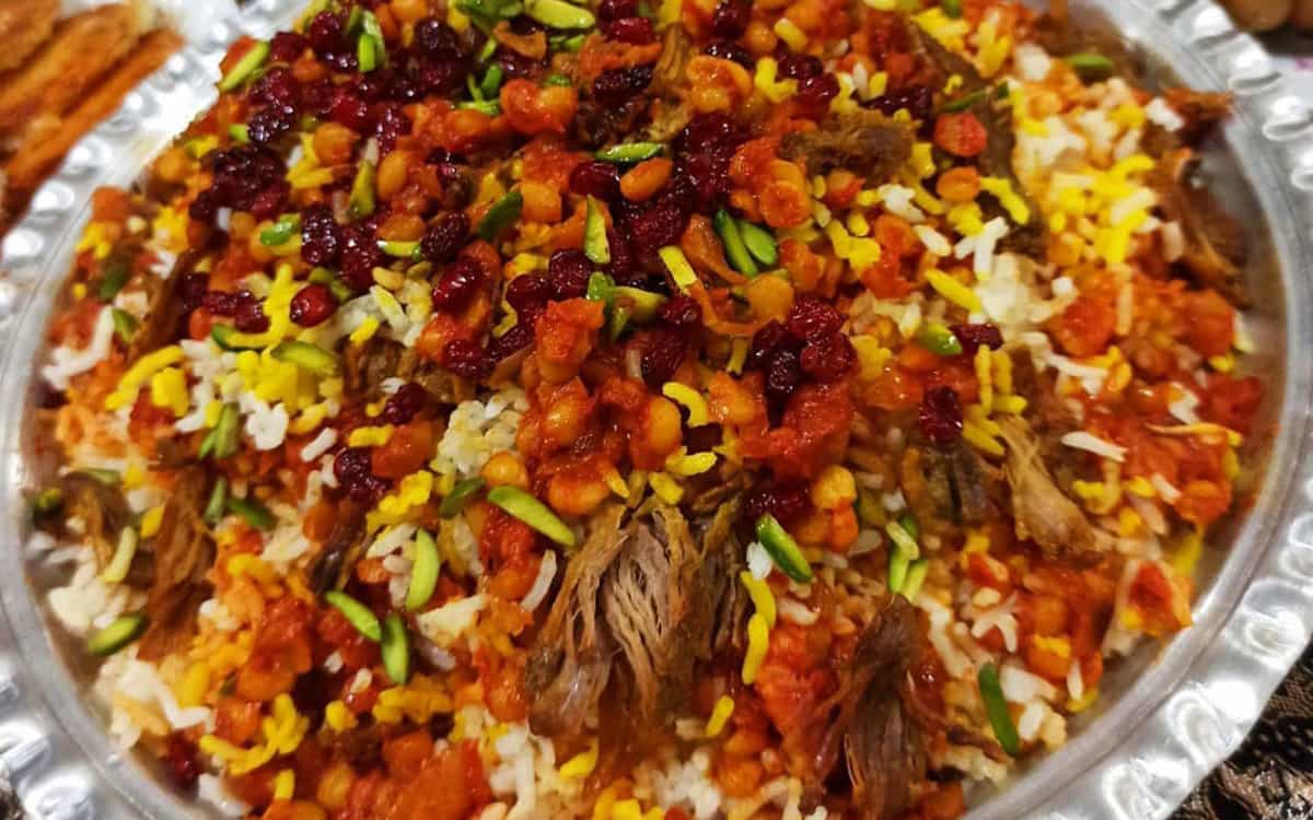 مواد لازم و آموزش پلو شاه عباسی برای 2 یا 4 یا 6 نفر | تناسب ساده
