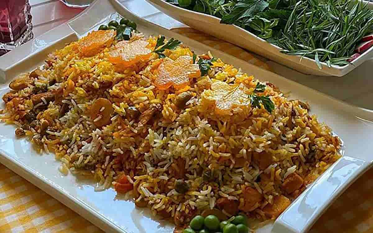 مواد لازم و آموزش پلو مخلوط برای 2 یا 4 یا 6 نفر | تناسب ساده