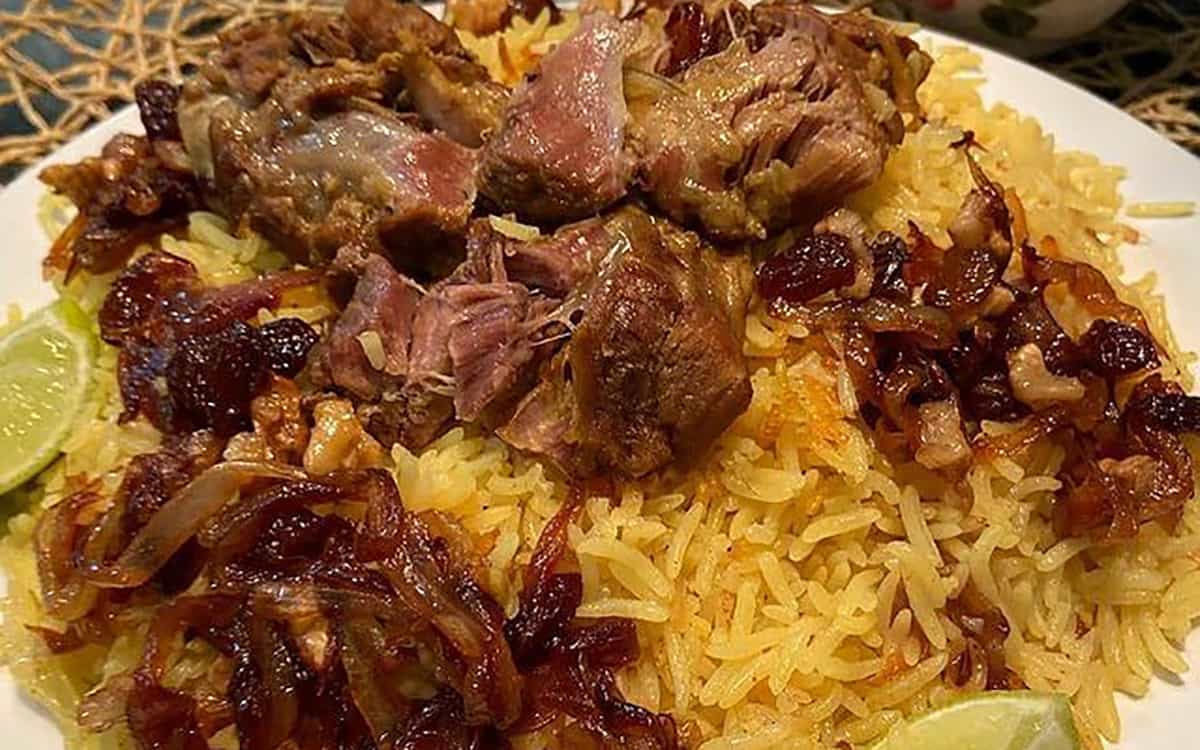 مواد لازم و آموزش پلوی بحرینی برای 2 یا 4 یا 6 نفر | تناسب ساده