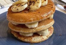 مواد لازم و آموزش پنکیک جو دو سر خانگی (مرحله به مرحله)