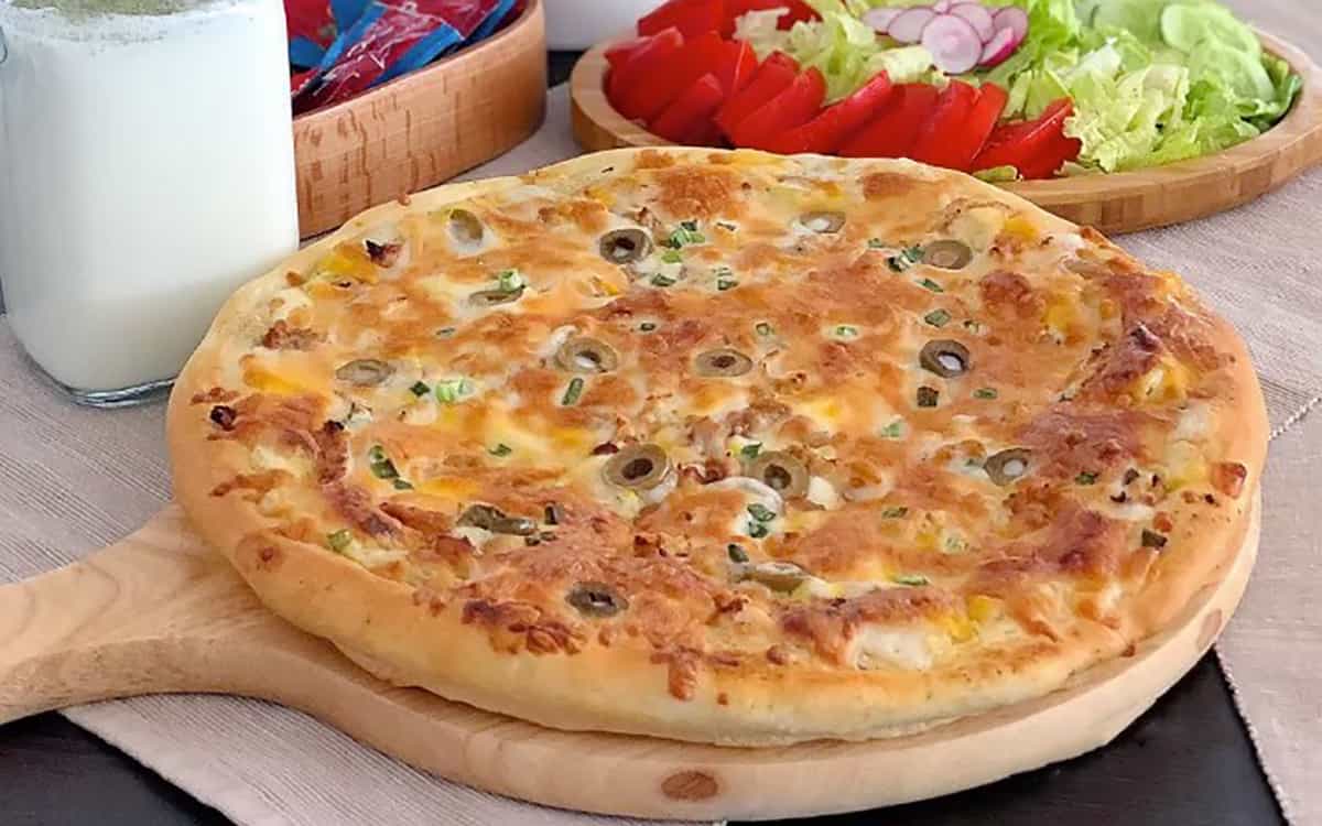 مواد لازم و آموزش پیتزا شاورما برای 2 یا 4 یا 6 نفر | تناسب ساده مواد لازم و آموزش پیتزا شاورما برای 2 یا 4 یا 6 نفر | تناسب ساده