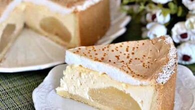 مواد لازم و آموزش چیز تارت گلابی خانگی (مرحله به مرحله)