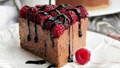 مواد لازم و آموزش چیز کیک شکلاتی خانگی (مرحله به مرحله)