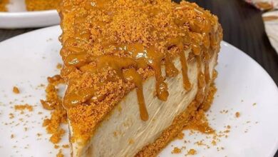 مواد لازم و آموزش چیز کیک لوتوس خانگی (مرحله به مرحله)