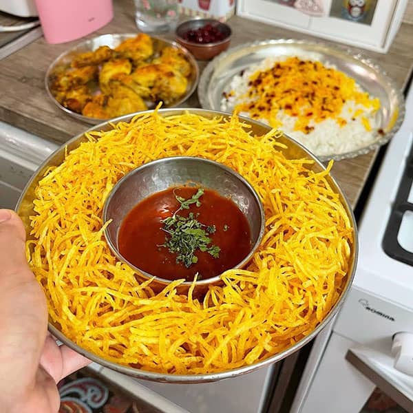 مواد لازم و آموزش چیپس خلالی برای 2 یا 4 یا 6 نفر | تناسب ساده
